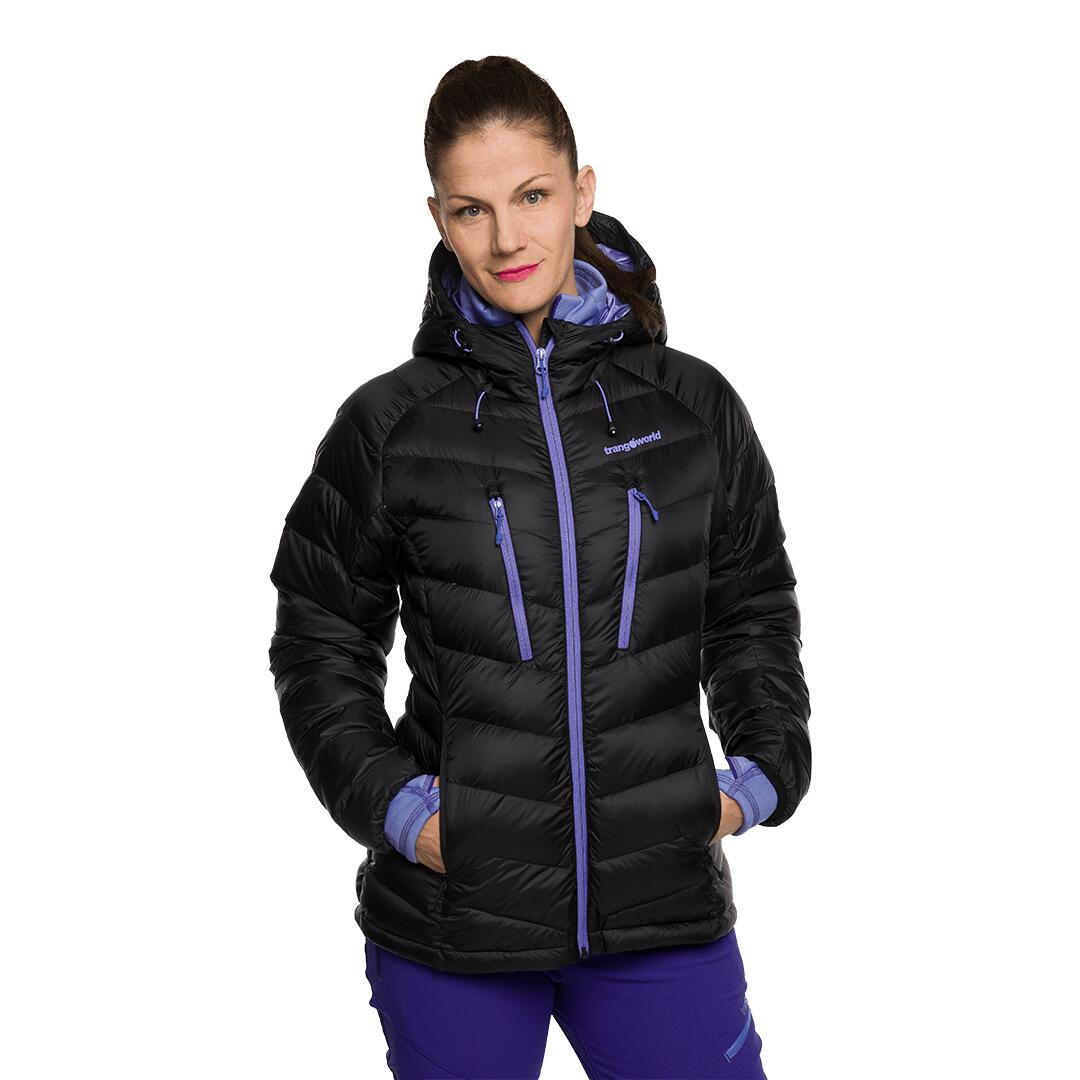 Plumífero para Mujer Trangoworld Leynar Negro/Morado/Negro 190g 700cuin 2/7