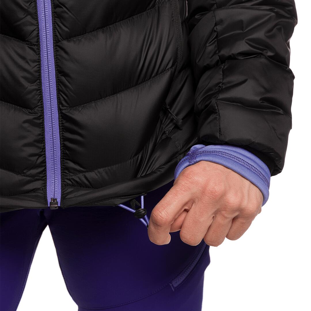 Plumífero para Mujer Trangoworld Leynar Negro/Morado/Negro 190g 700cuin 6/7