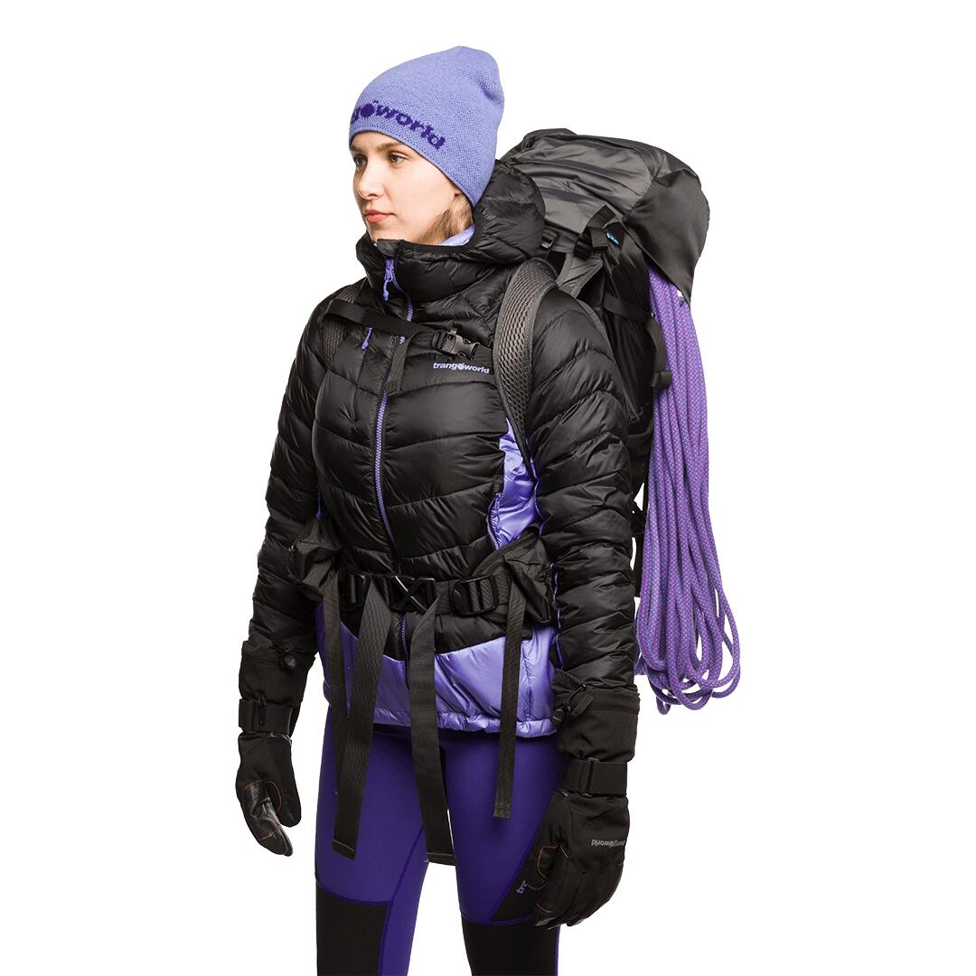 Chaqueta acolchada para Mujer Trangoworld Rulhe Negro/Morado/Gris 5/7