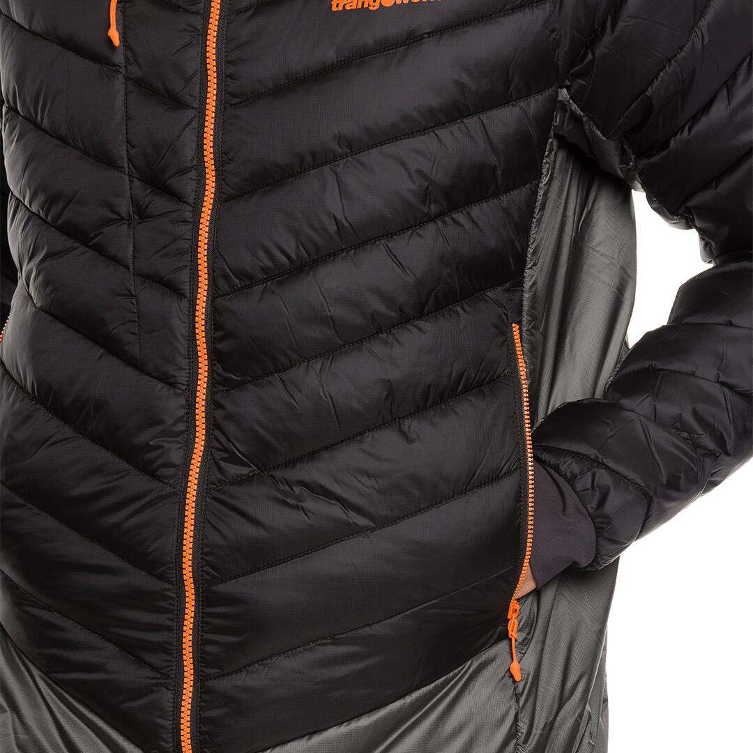 Plumífero para Hombre Trangoworld Medel Negro/Gris/Naranja 5/7