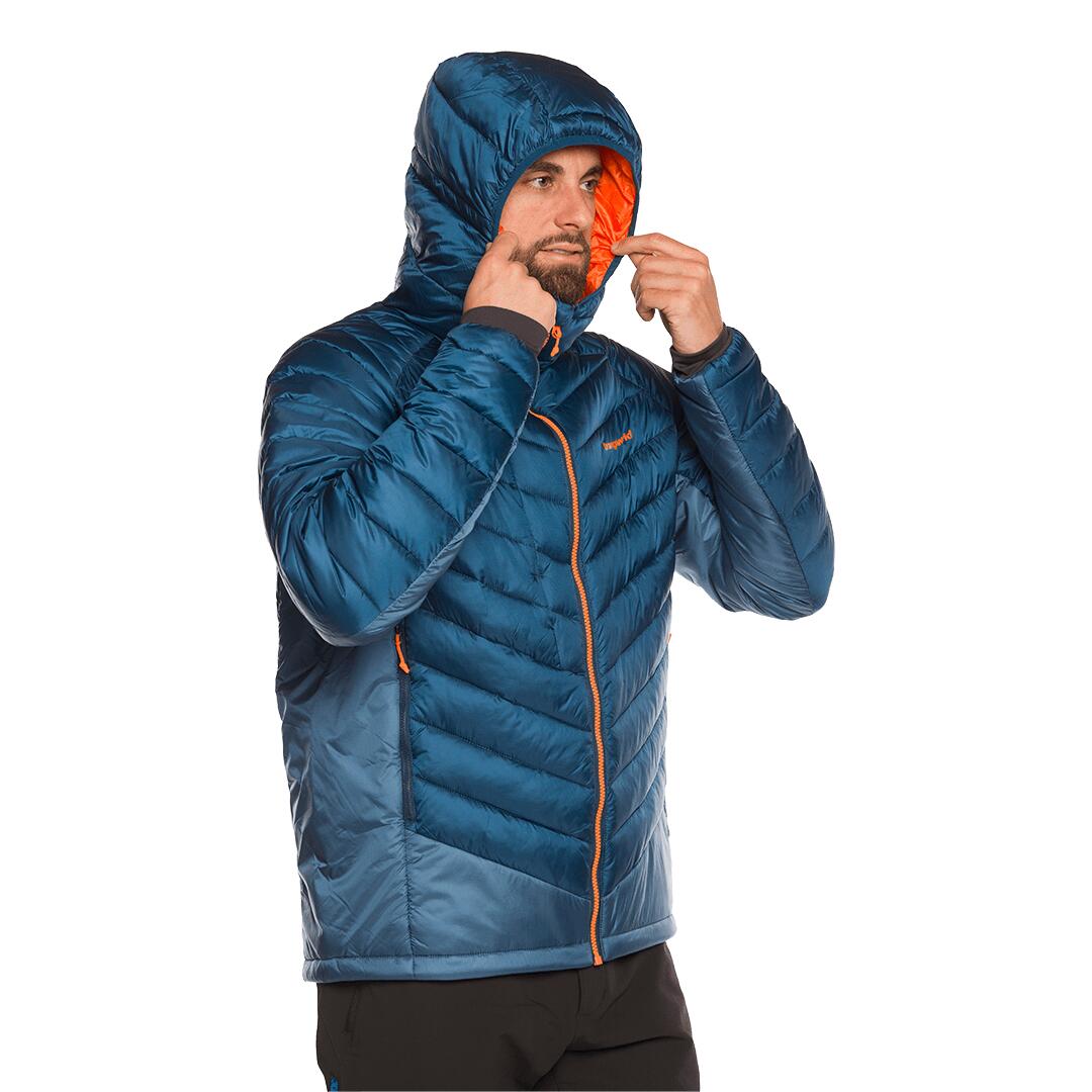 Plumífero para Hombre Trangoworld Medel Azul/Azul/Naranja 5/7