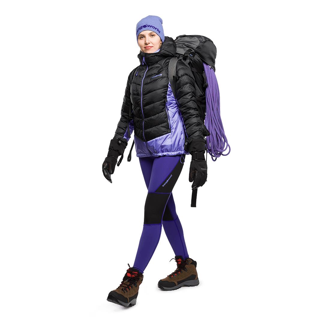 Chaqueta acolchada para Mujer Trangoworld Rulhe Negro/Morado/Gris 4/7
