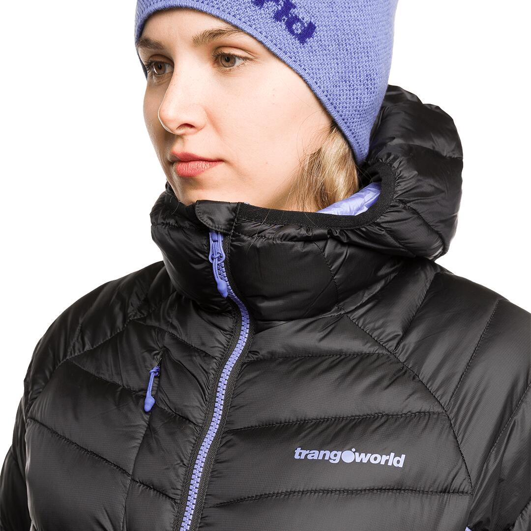 Chaqueta acolchada para Mujer Trangoworld Rulhe Negro/Morado/Gris 6/7