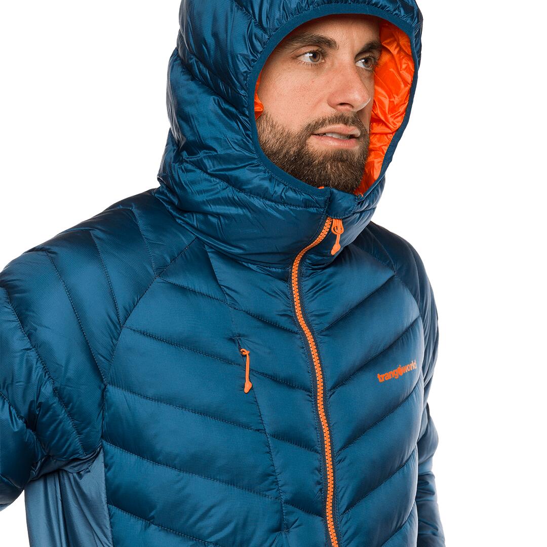 Plumífero para Hombre Trangoworld Medel Azul/Azul/Naranja 6/7