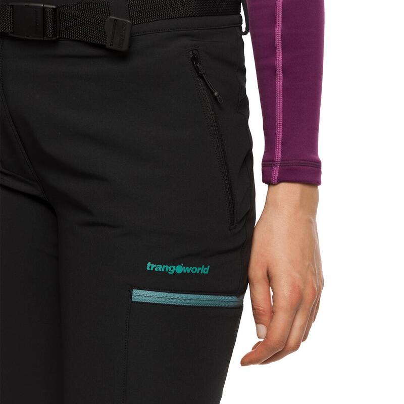 Pantalón para Mujer Trangoworld Vivier Negro