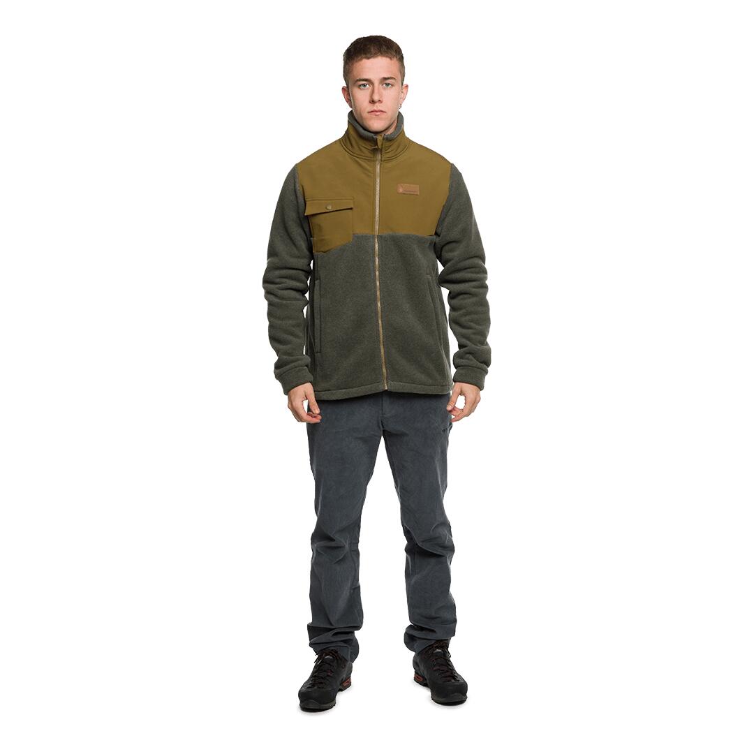 Softshell para Hombre Trangoworld Ruoms Verde/Marrón 4/7