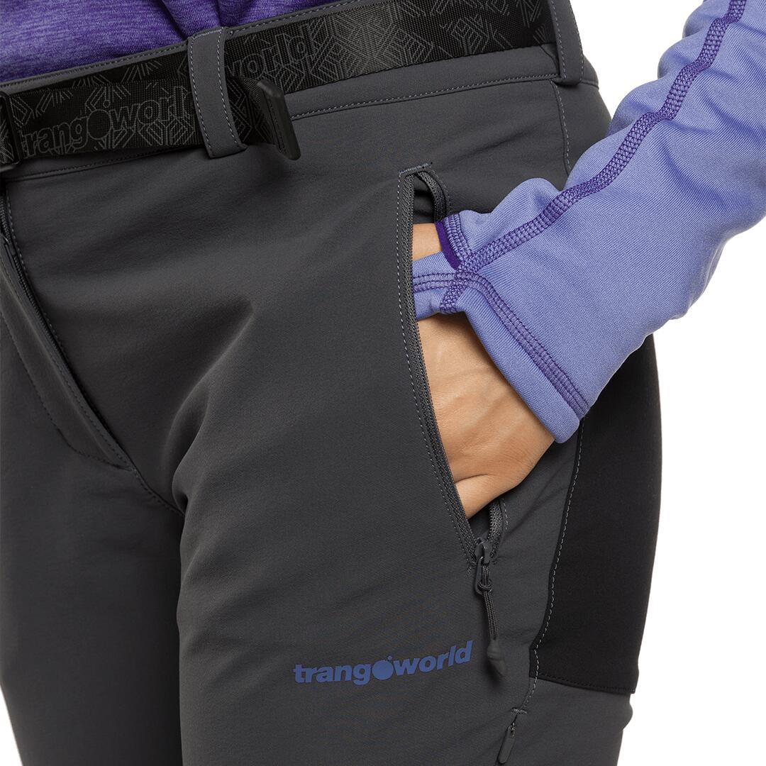 Pantalón para Mujer Trangoworld Dunai dr Gris/Negro 5/7