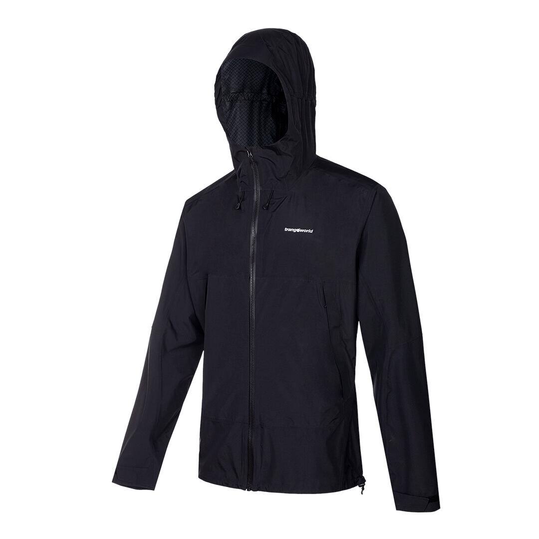 TRANGOWORLD Chaqueta para Hombre Trangoworld Kilimanjaro Negro/Gris Impermeable Transpirable