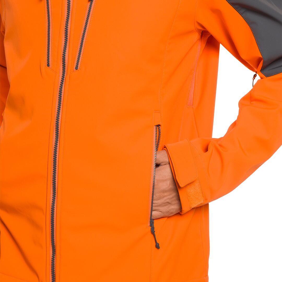 Cortaviento para Hombre Trangoworld Norwich Naranja/Gris/Gris 5/7