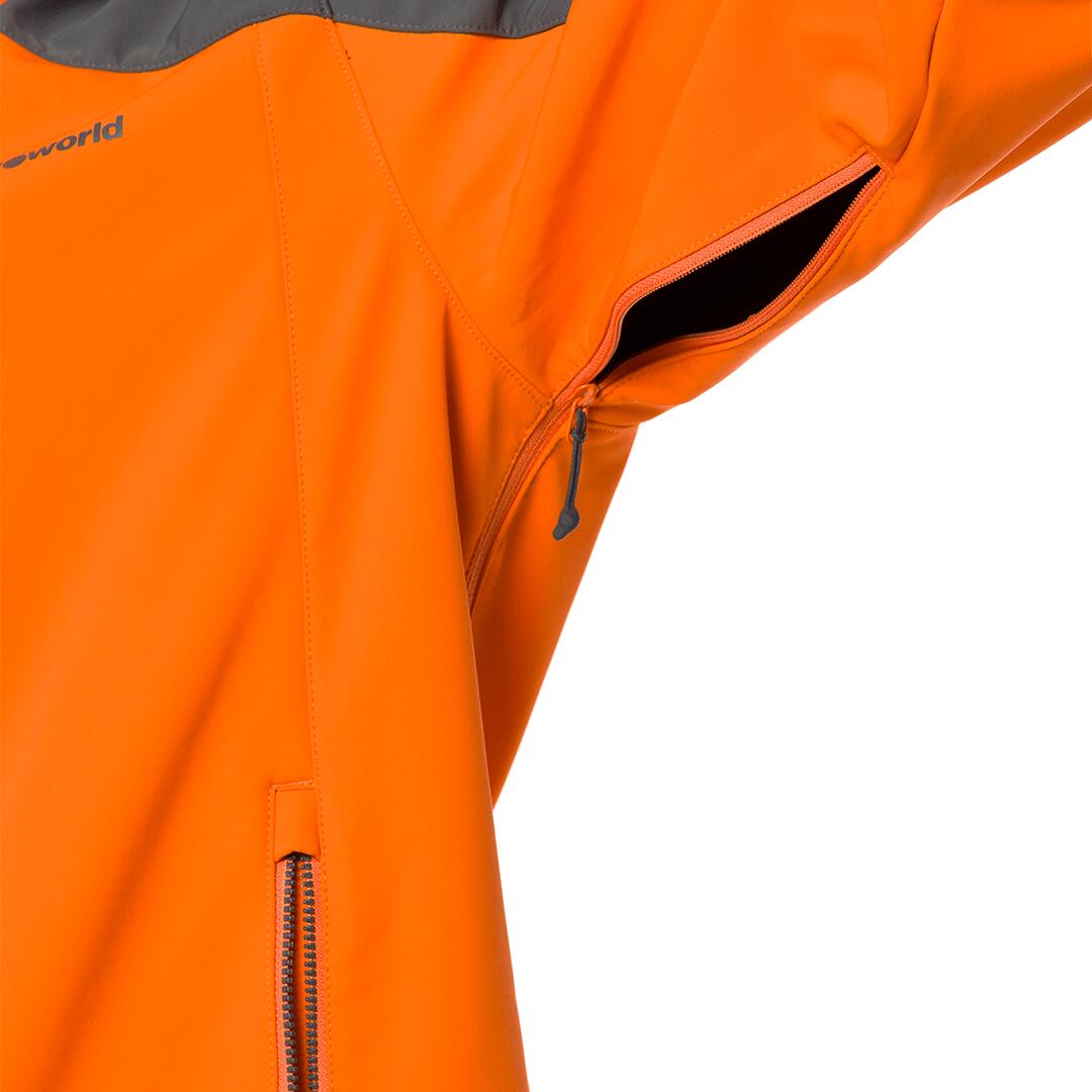 Cortaviento para Hombre Trangoworld Norwich Naranja/Gris/Gris 6/7