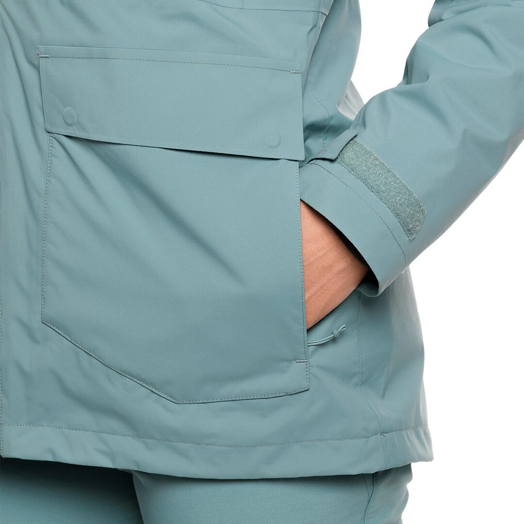 Chaqueta 3 en 1 para Mujer Trangoworld Brienz complet Azul/Gris Impermeable 6/7