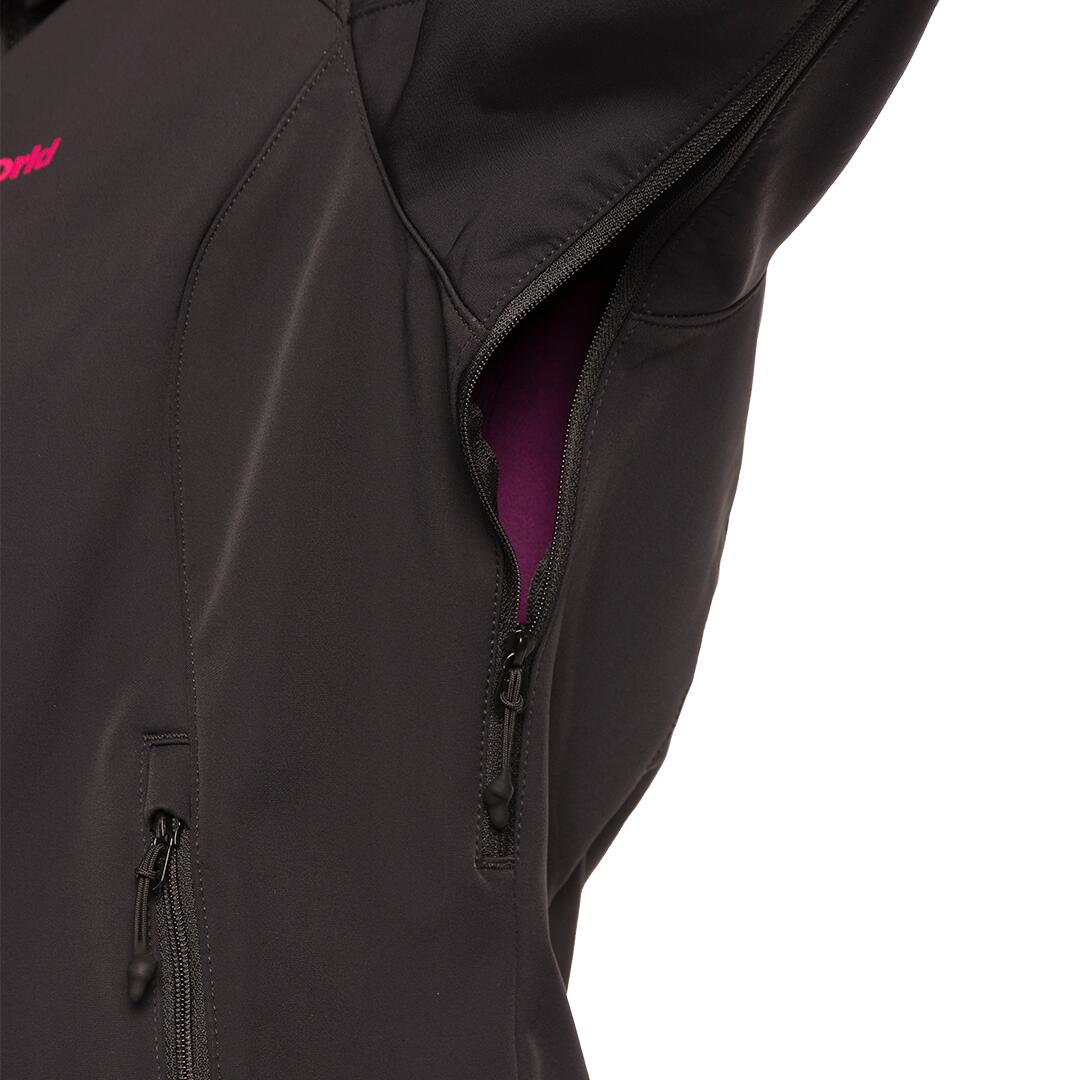 Softshell para Mujer Trangoworld Severn Negro/Gris 6/7
