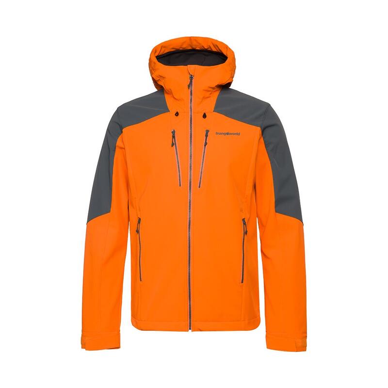 Softshell para Hombre Trangoworld Norwich Naranja/Gris/Gris