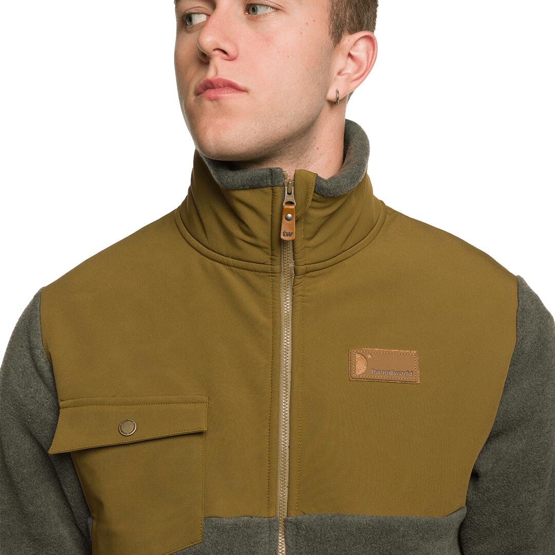 Softshell para Hombre Trangoworld Ruoms Verde/Marrón 7/7