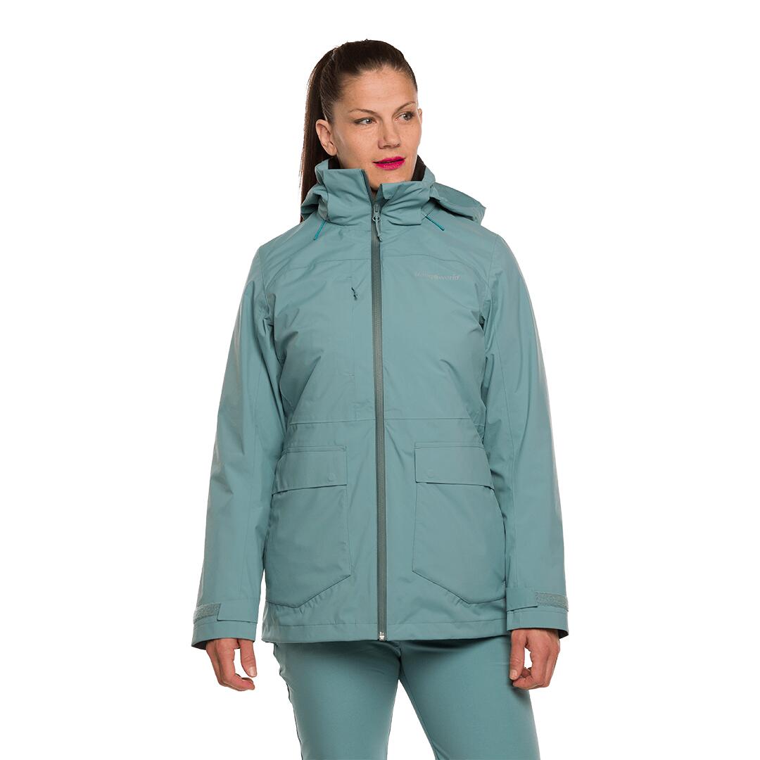 Chaqueta 3 en 1 para Mujer Trangoworld Brienz complet Azul/Gris Impermeable 2/7