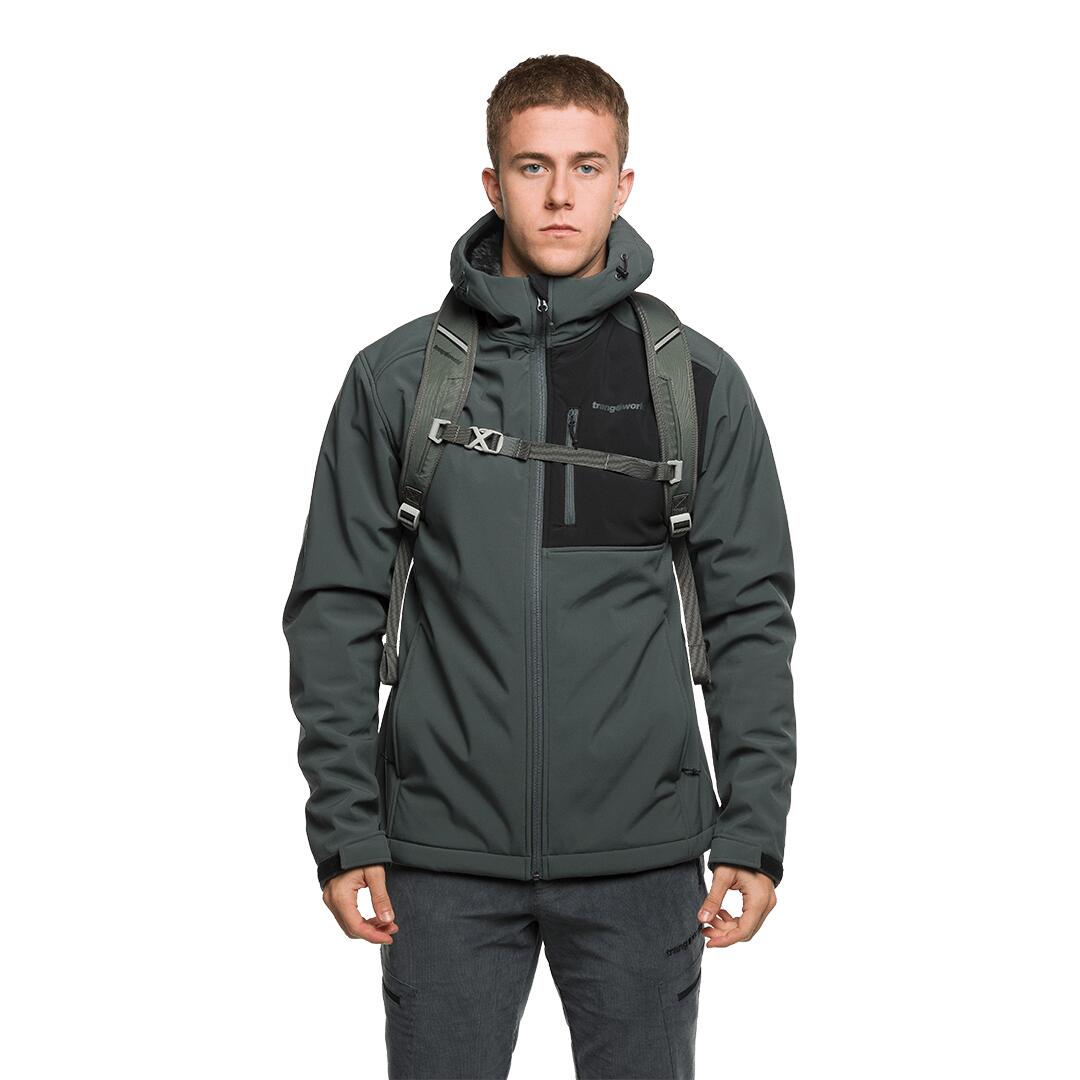 Softshell para Hombre Trangoworld Lanarce Gris/Negro 6/7
