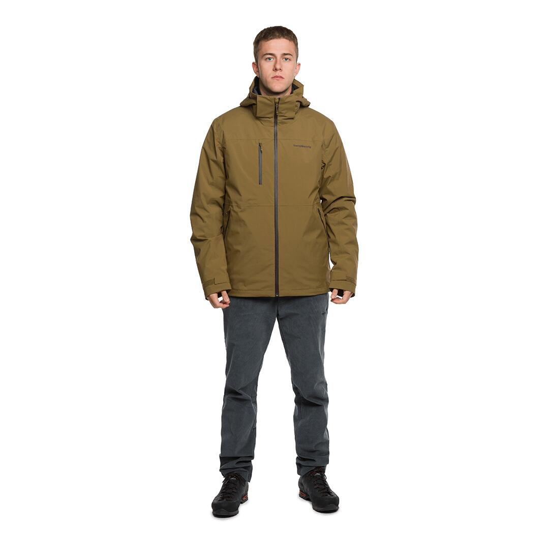 Chaqueta 3 en 1 para Hombre Trangoworld Salama complet Marrón/Gris Impermeable 4/7