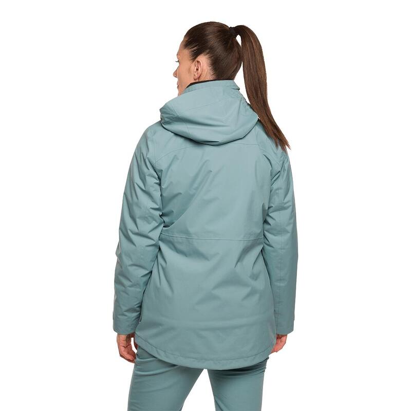 Chaqueta 3 en 1 para Mujer Trangoworld Brienz complet Azul/Gris Impermeable