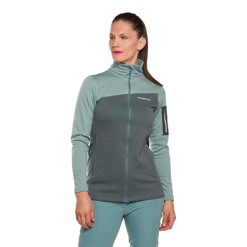 Chaqueta para Mujer Trangoworld Azaila Azul/Gris