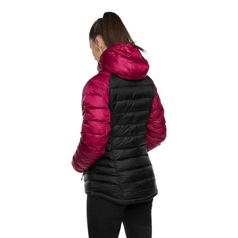 Plumífero para Mujer Trangoworld Leynar Negro/Rojo/Rosa 190g 700cuin