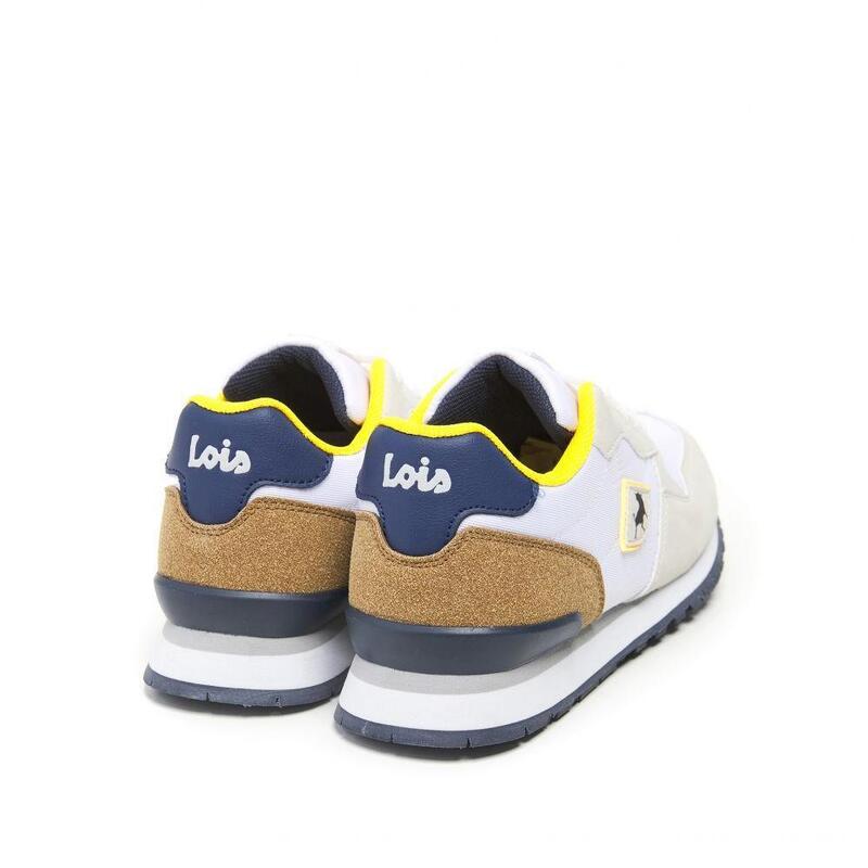 Zapatillas Deportivas Caminar Niño Lois  63240 Blancas con Cordones