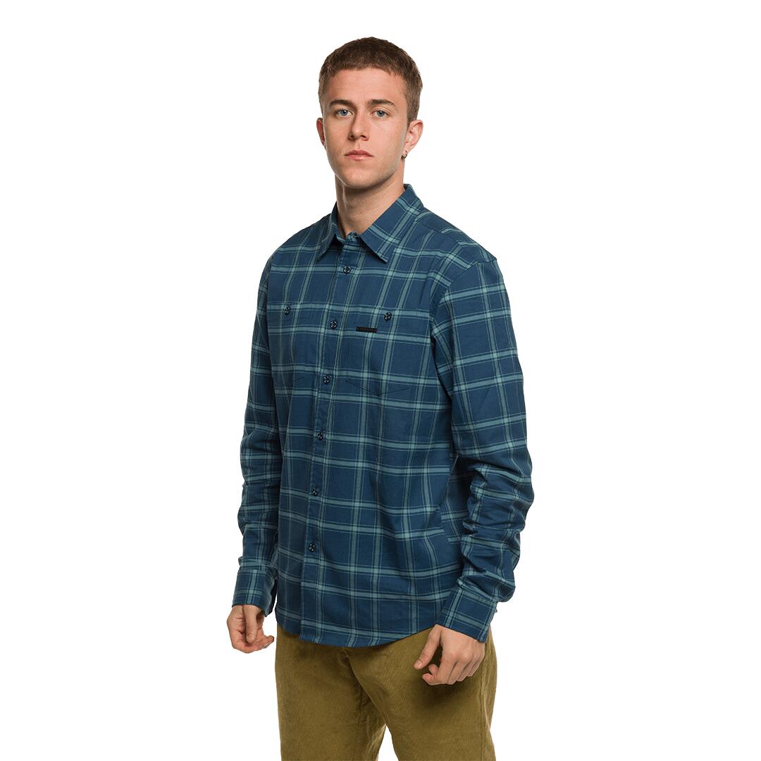 Camisa mangas largas para Hombre Trangoworld Zernez Azul 3/7