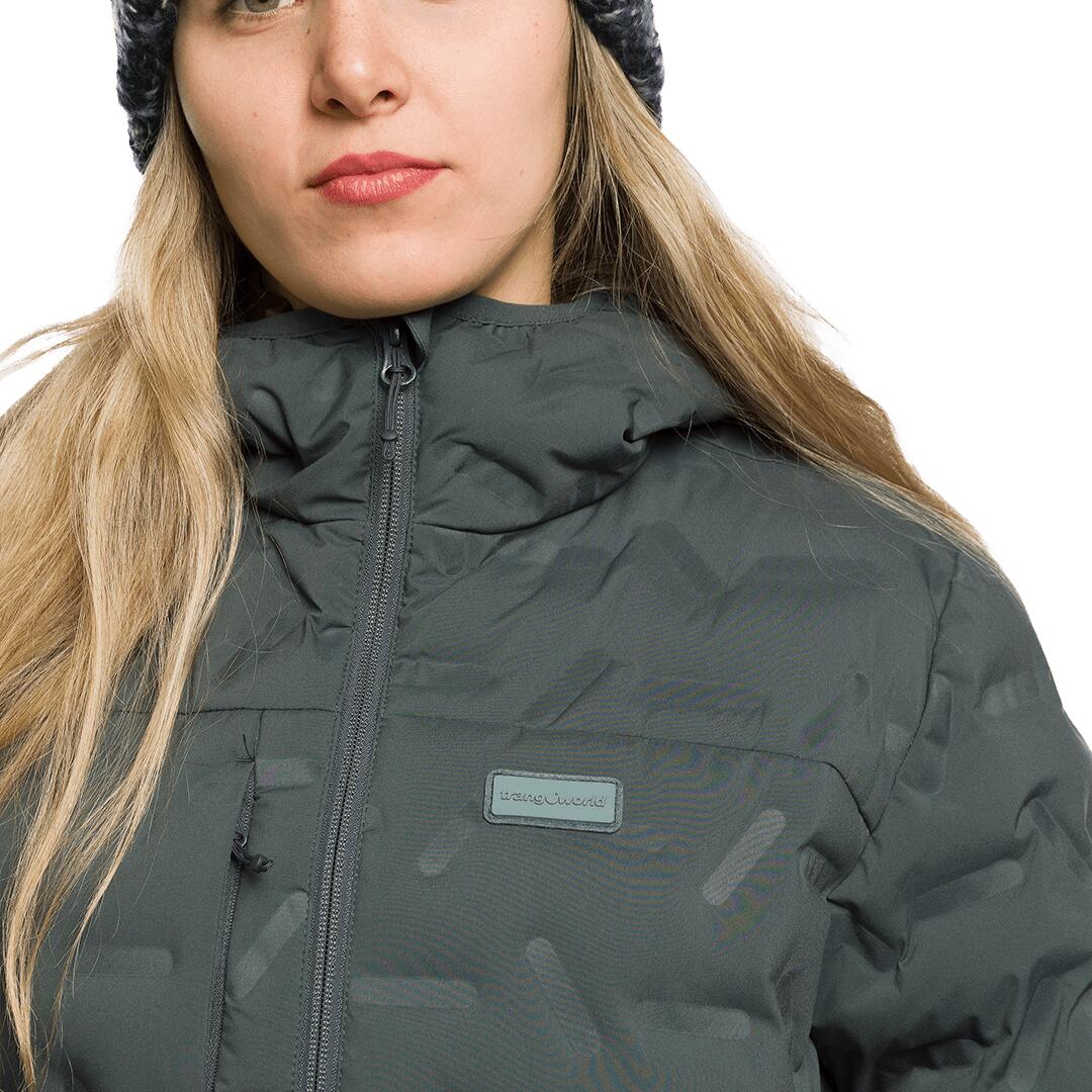 Plumífero para Mujer Trangoworld Arcas Gris 175g 600cuin 5/6