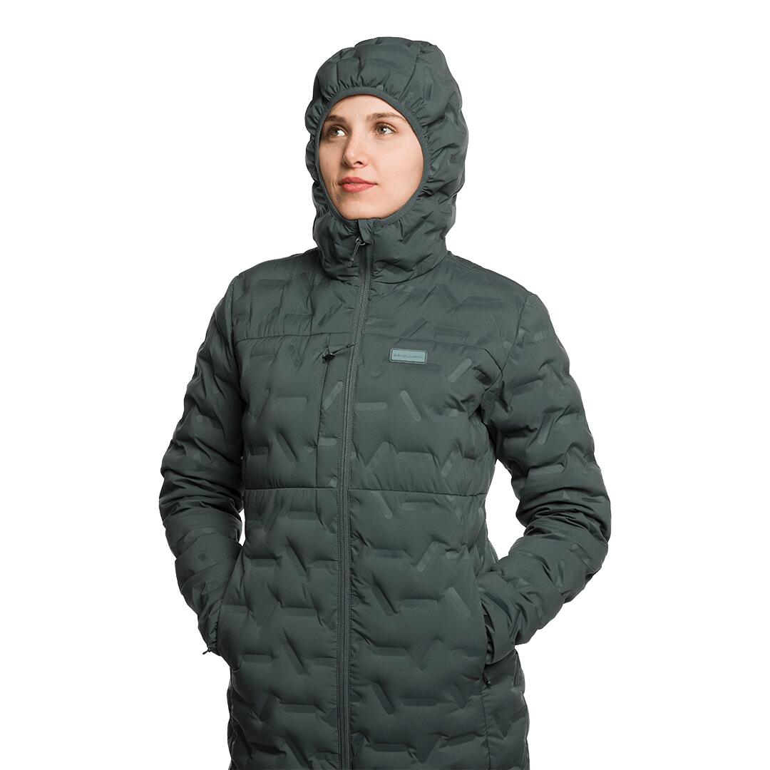 Plumífero para Mujer Trangoworld Arcas Gris 175g 600cuin 6/6
