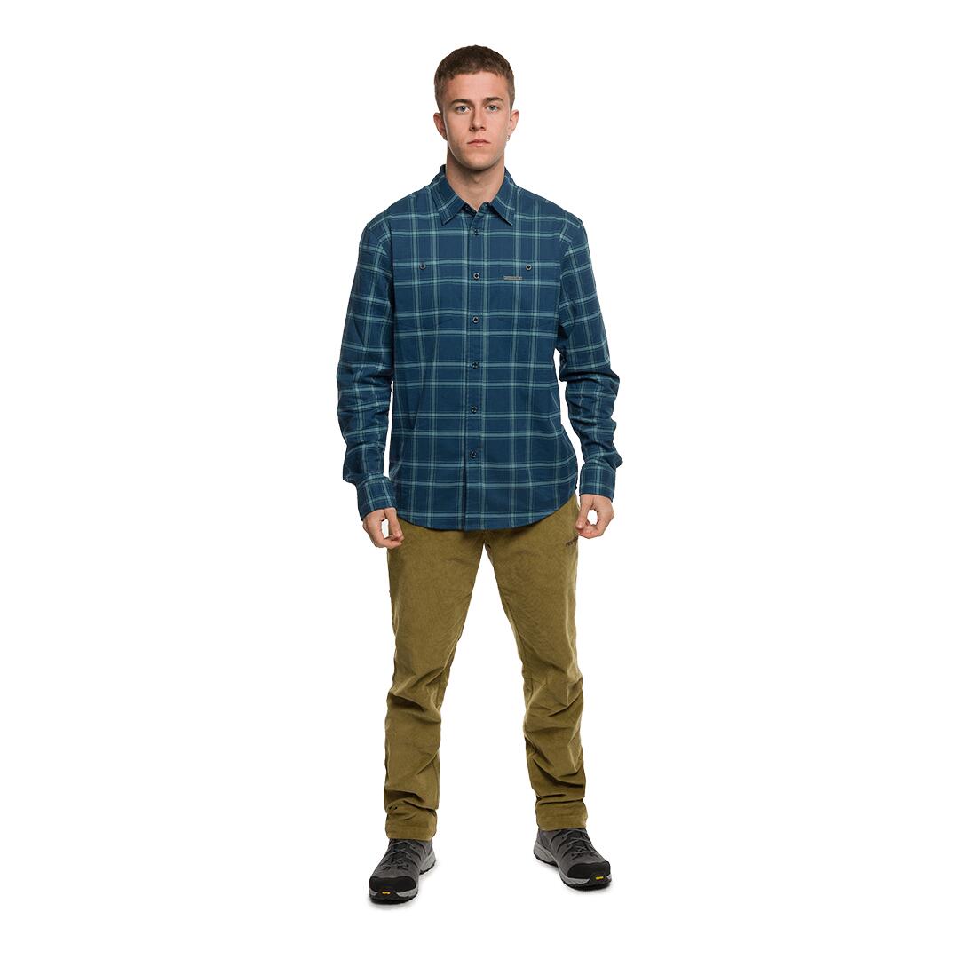 Camisa mangas largas para Hombre Trangoworld Zernez Azul 6/7