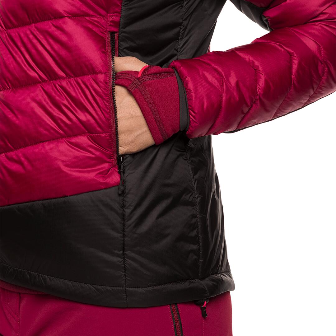 Chaqueta acolchada para Mujer Trangoworld Rulhe Rojo/Negro/Rosa 6/7