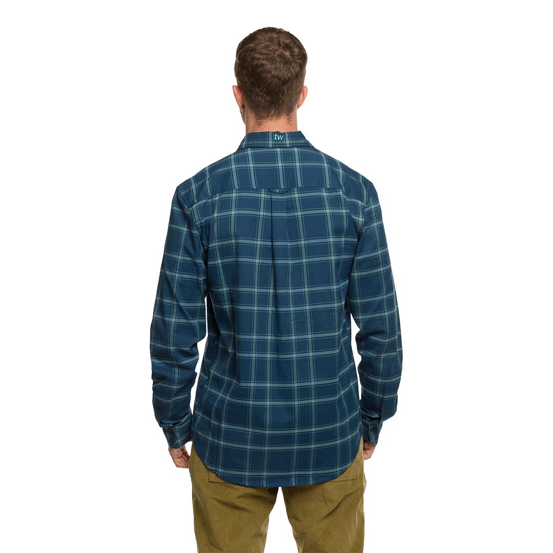 Camisa mangas largas para Hombre Trangoworld Zernez Azul 4/7