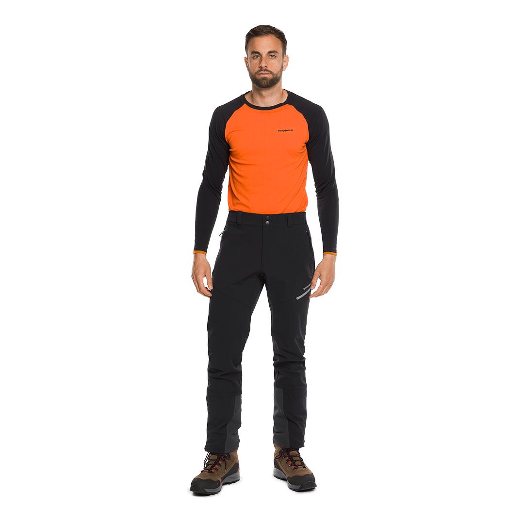 Camiseta térmica manga larga para Hombre Trangoworld Clarac Naranja/Negro 3/5