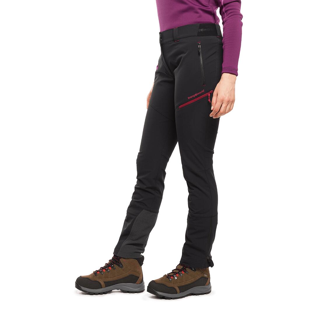 Pantalón para Mujer Trangoworld Noguera dr Negro/Negro/Rojo 4/7