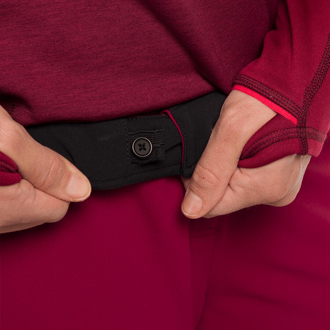 Pantalón para Mujer Trangoworld Arolla Rojo/Negro 5/6