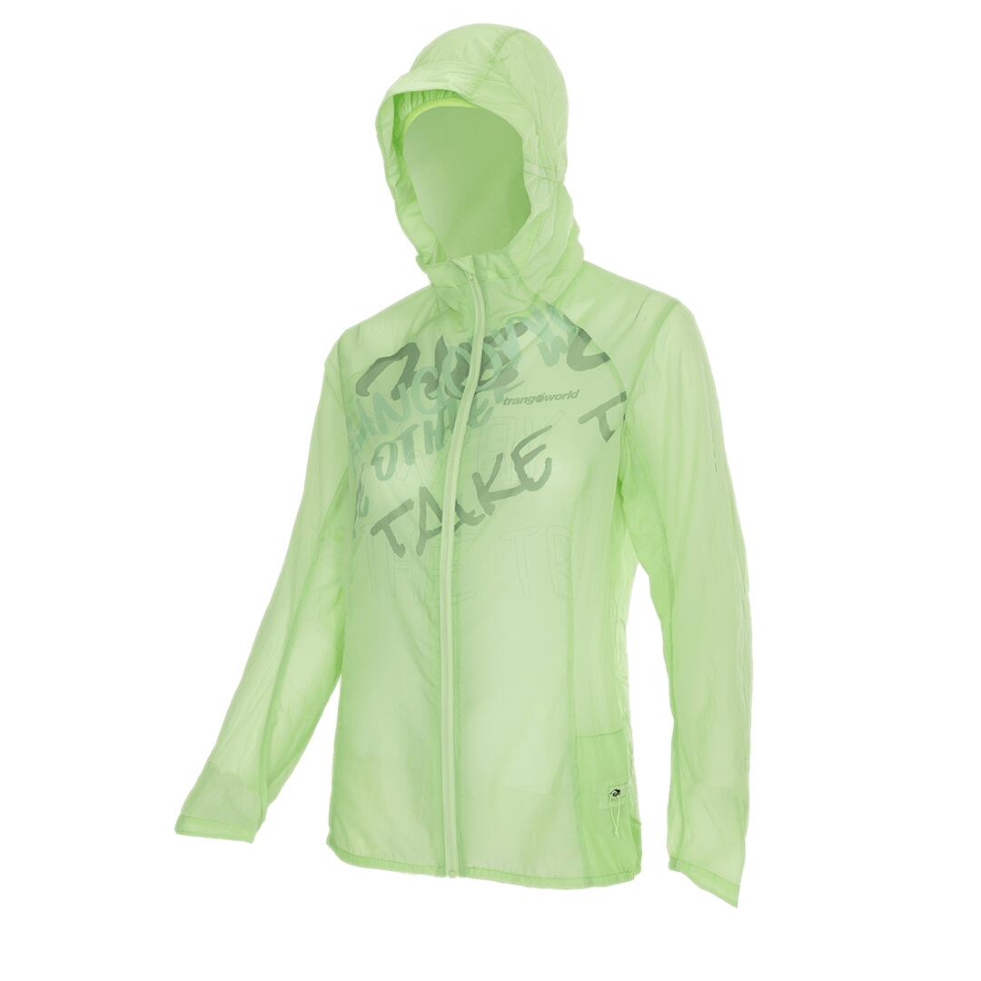 TRANGOWORLD Cortaviento de Trail Running para Mujer Trangoworld Bains Verde