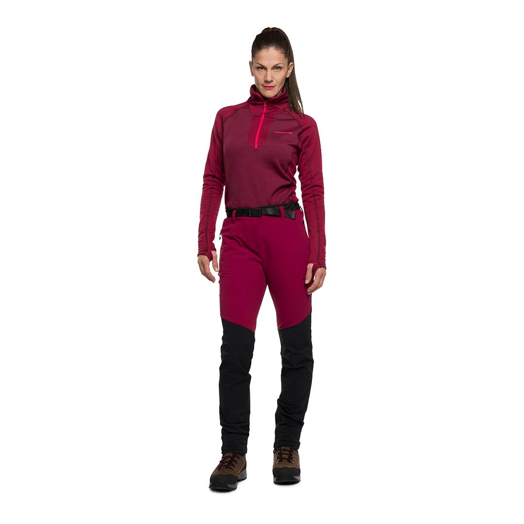 Pantalón para Mujer Trangoworld Arolla Rojo/Negro 4/6
