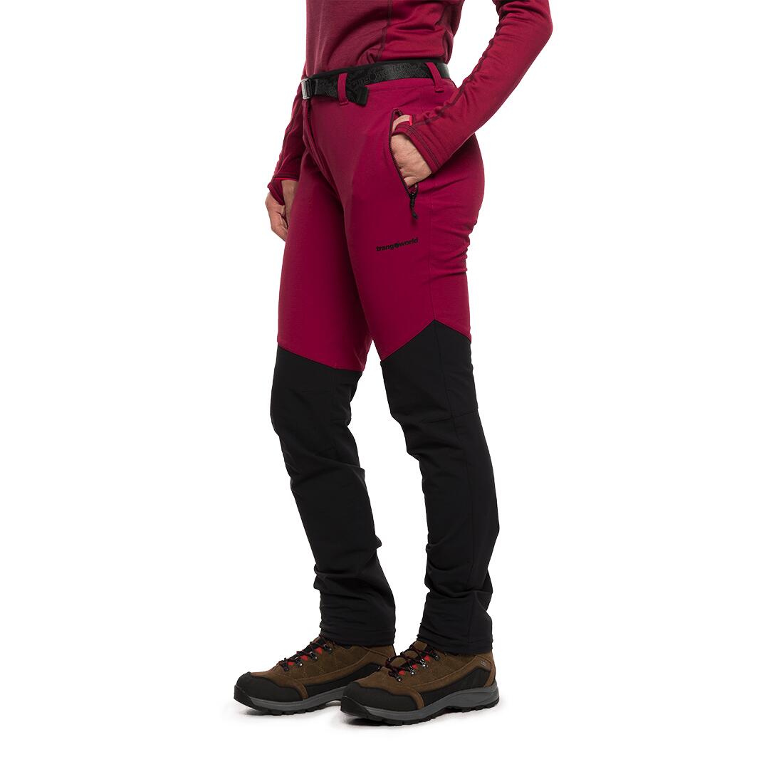 Pantalón para Mujer Trangoworld Arolla Rojo/Negro 3/6