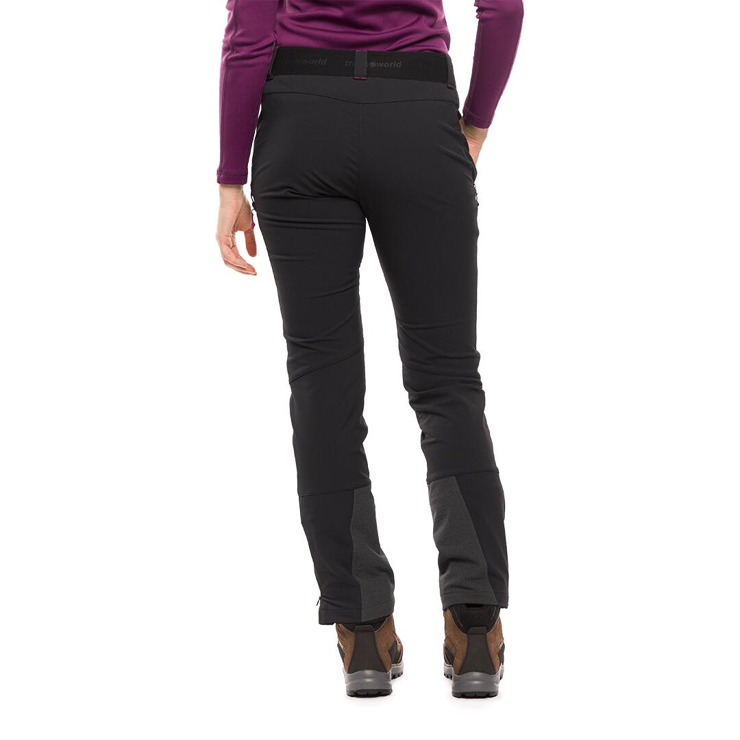 Pantalón para Mujer Trangoworld Noguera dr Negro/Negro/Rojo 3/7