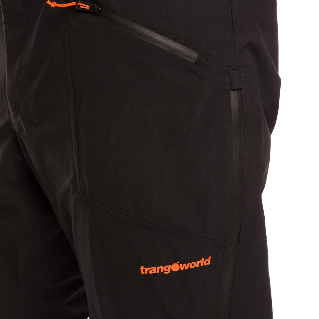 Sobrepantalón para Hombre Trangoworld Aladren Negro/Negro Impermeable 6/7