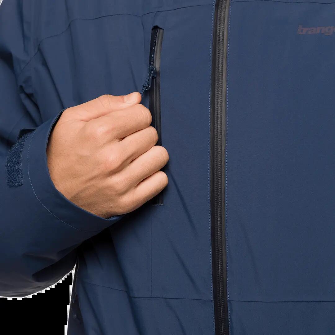 Chaqueta 3 en 1 para Hombre Trangoworld Salama complet Azul/Gris Impermeable 6/7