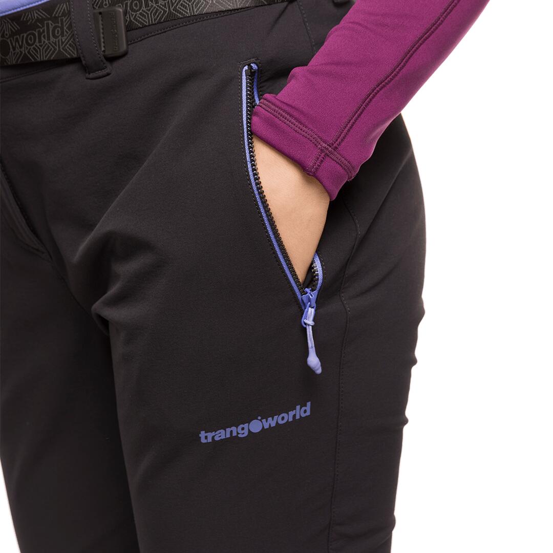 Pantalón para Mujer Trangoworld Arolla Negro/Morado 4/6