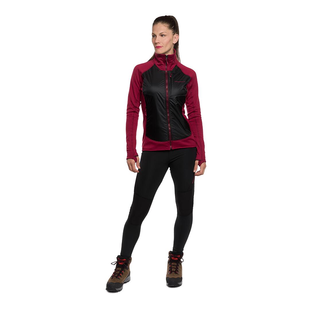 Forro polar para Mujer Trangoworld Lund Rojo/Negro 4/6