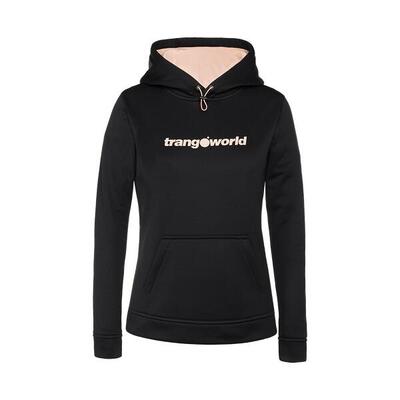 Sudadera para Mujer Trangoworld Poppi Negro/Rosa