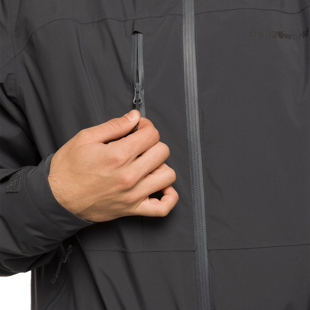 Chaqueta 3 en 1 para Hombre Trangoworld Salama complet Gris Impermeable 6/7
