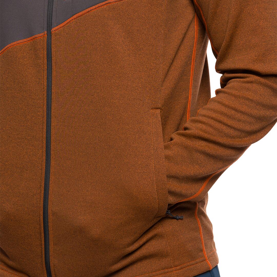 Forro polar para Hombre Trangoworld Lemps Naranja/Gris 7/7