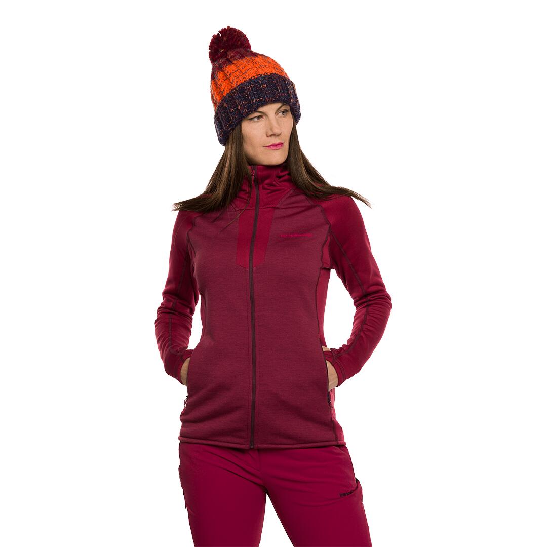Forro polar para Mujer Trangoworld Ambler Rojo 2/6