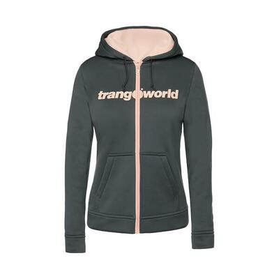 Sudadera con cremallera para Mujer Trangoworld Liena Verde/Verde