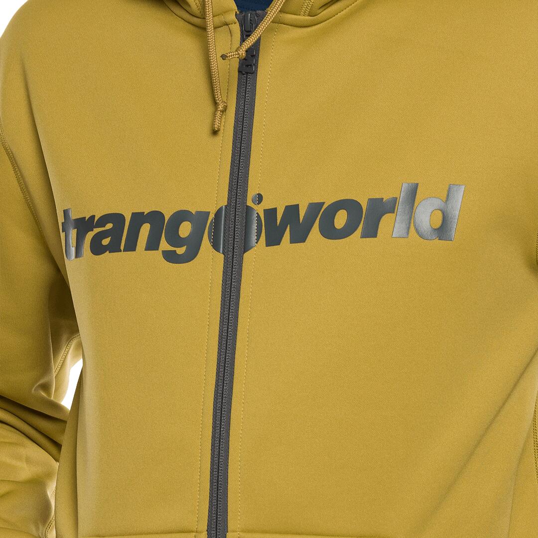 Sudadera con cremallera para Hombre Trangoworld Ripon Verde/Gris 5/6