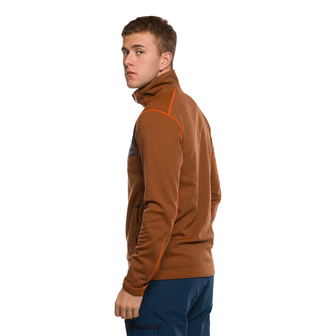 Forro polar para Hombre Trangoworld Lemps Naranja/Gris 4/7
