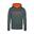 Sudadera para Hombre Trangoworld Login Gris/Naranja